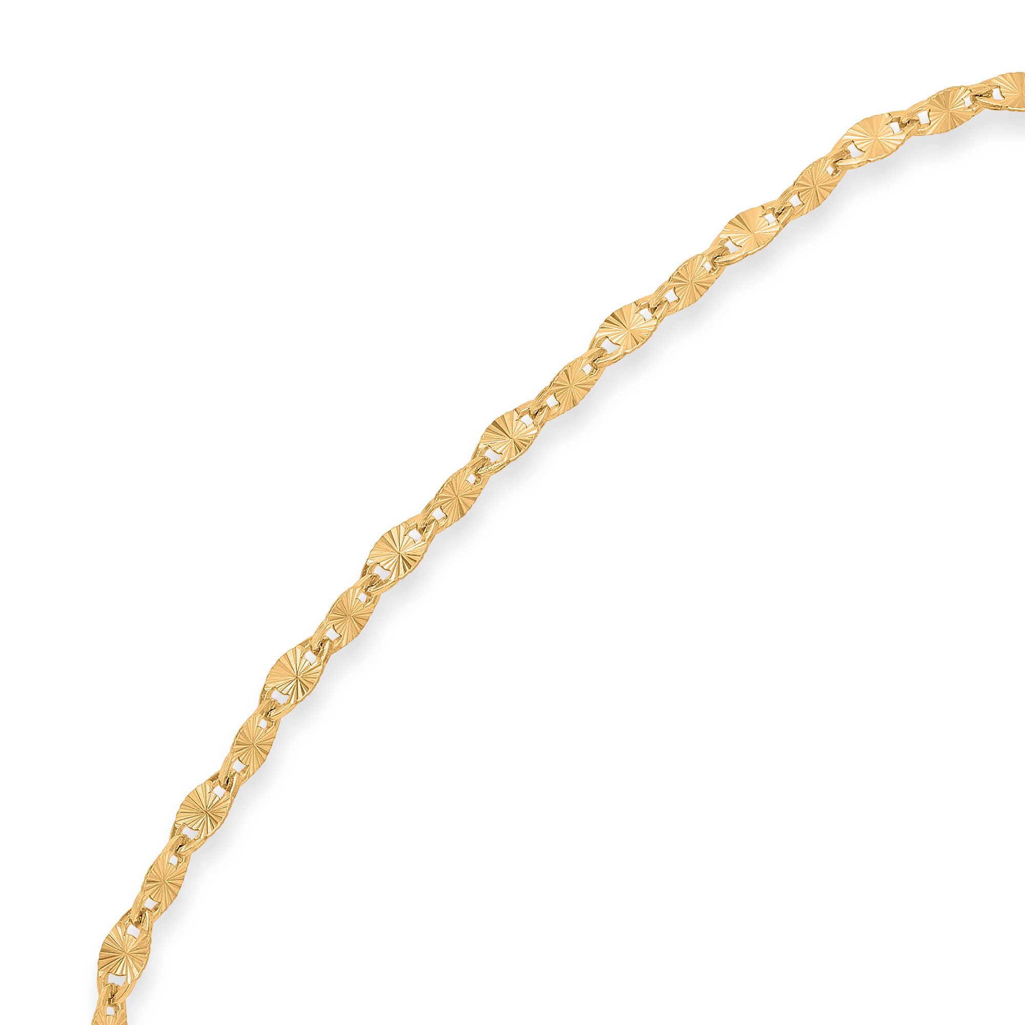 Bracelet Maille Torsadé en Argent Doré Finition Diamantée Scintillante 2