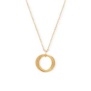 CA126 Collier argent doré diana 3