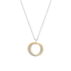 CA126 Bico Collier argent doré rhodié diana 4