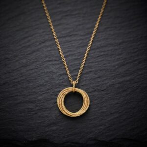 Collier argent doré diana 5