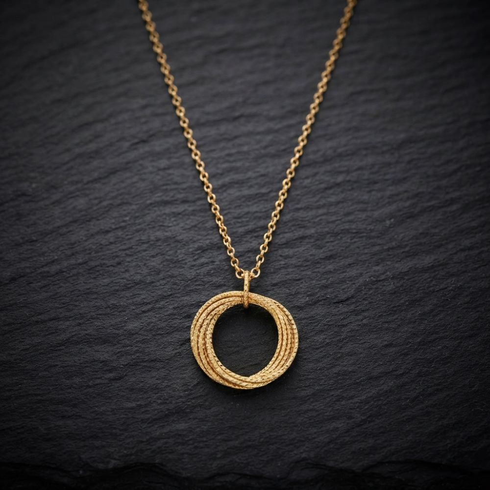 Collier argent doré diana 2