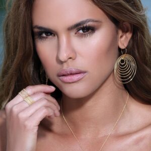 Boucles d'oreilles argent rhodié doré diamanté arianna 4