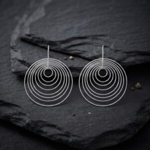 CA276RH Boucles d'oreilles 3D volupté rhodié 4