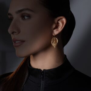 Boucles d'oreilles argent doré spirales vertigo 4