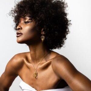 CA341 CA340 Collier argent doré diamanté spirale vertigo 4