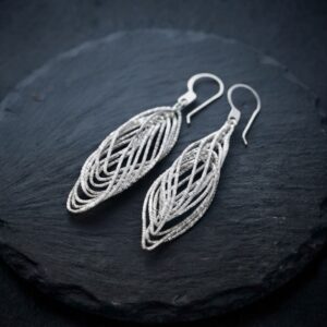 Boucles d'oreilles argent diamanté rhodié allégro 4