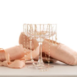 Collier argent doré cascade de perle naturelle blanche 6