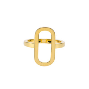 Bague argent ovale doré eva 5