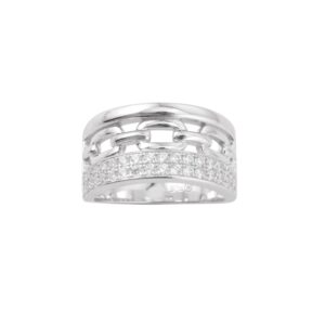 Bague argent sissi zirconium blanc 3