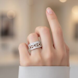 Bague argent sissi zirconium blanc 4