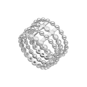 bague-argentee-multi-anneaux-de-cercles-sertis Bague argentée multi anneaux de cercles sertis 4