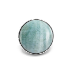Bague cabochon luxe en argent et pierre naturelle amazonite 4