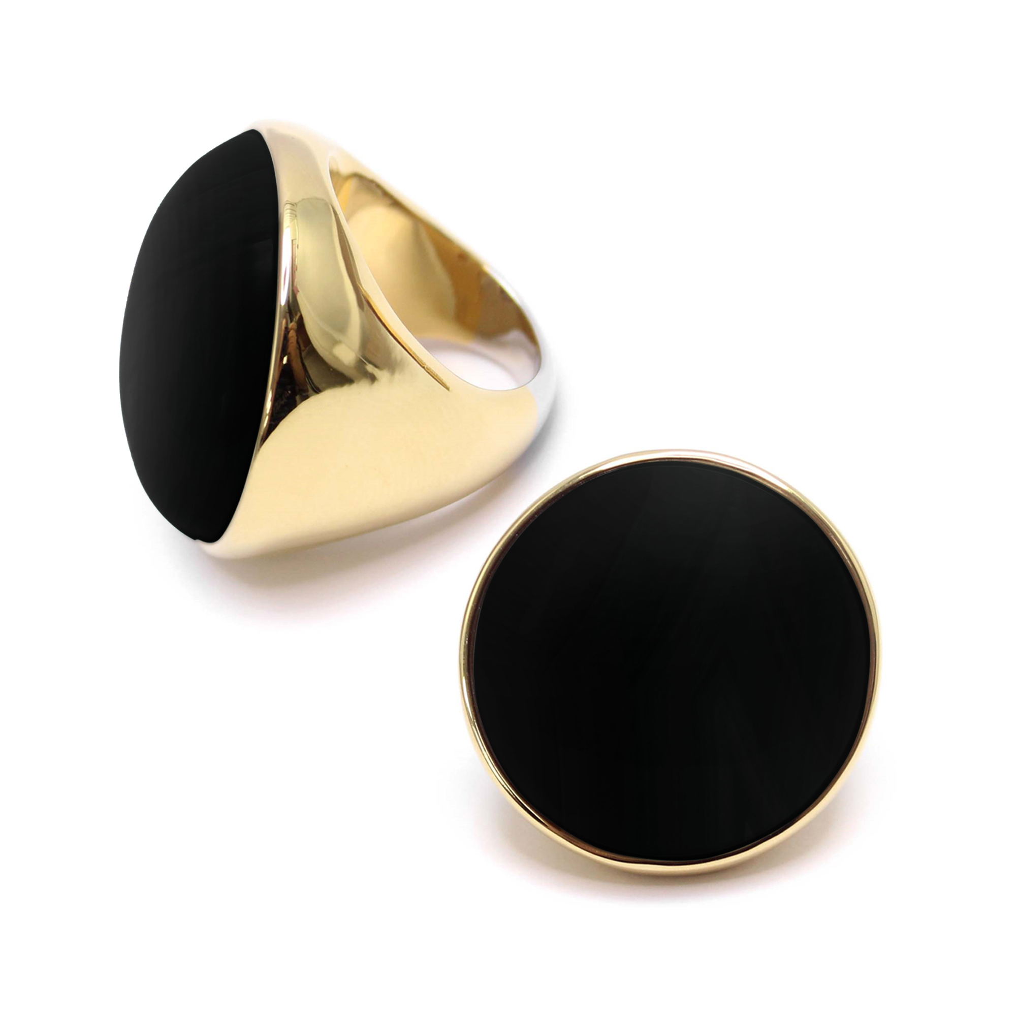 bague-cabochon-luxe-en-argent-dore-et-pierre-naturelle-malachite-copie Bague cabochon luxe en argent doré et pierre naturelle spinelle noire 2