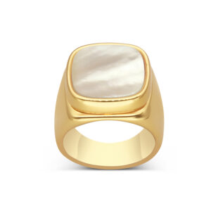 Bague chevalière nacre 3