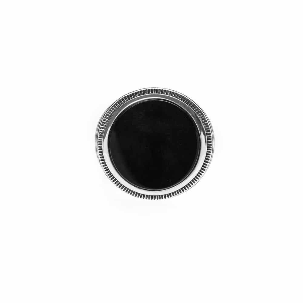 Men's enigmatic silver onyx signet ring 1