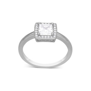 bague-doree-solitaire-carre Bague argentée solitaire carré 3