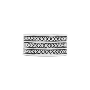 Bague en argent anneaux large ethnique pour homme 5