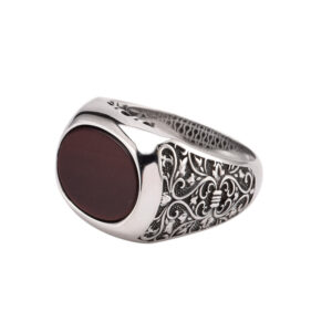 bague-homme-argent-noblesse-pierre-oeil-de-tigre-rouge Bague chevalière homme argent noblesse œil de tigre rouge 7