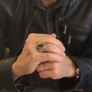 bague-homme-argent-oeil-de-tigre-indiana Bague homme argent œil de tigre indiana 5