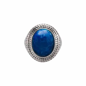 Bague homme argent lapis bouddha 6