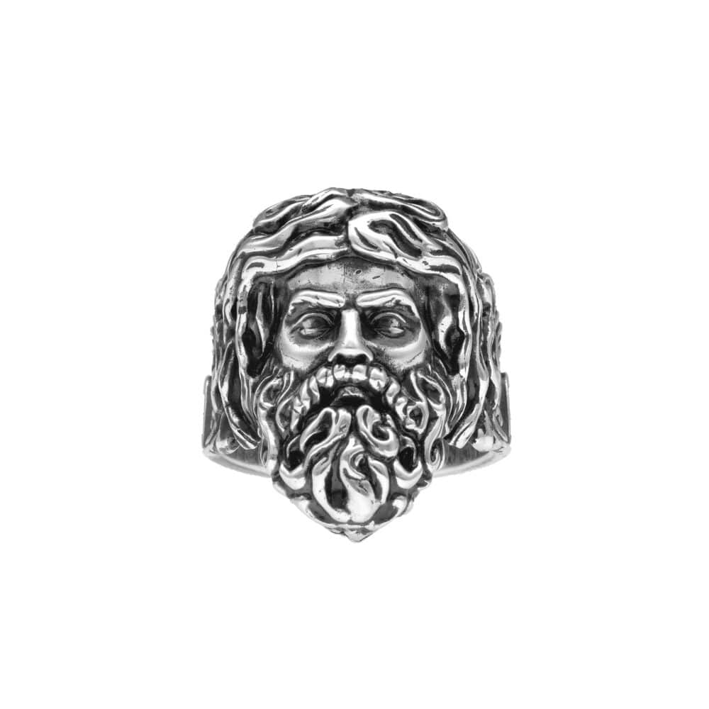 Men's silver mythology god ring 1