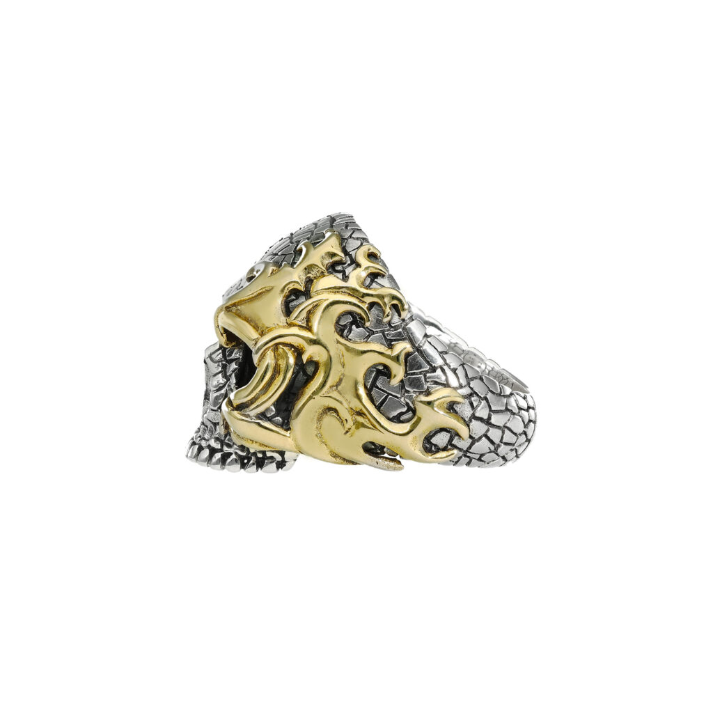 Bague Homme Tête De Mort - Acier Inoxydable, Style Gothique Rock | Halloween