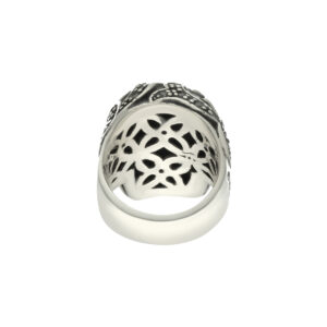 Bague homme tête de Mort Mahori argent 8