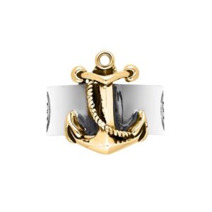 bague-jonc-homme-ancre-marine-argent-dore Bague jonc homme ancre marine argent doré 3