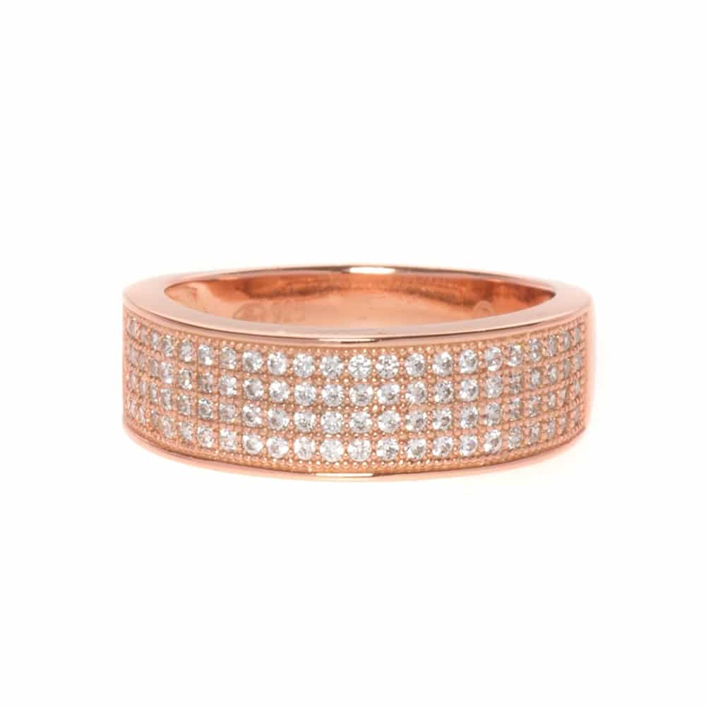 Pink sparkle bangle ring 1