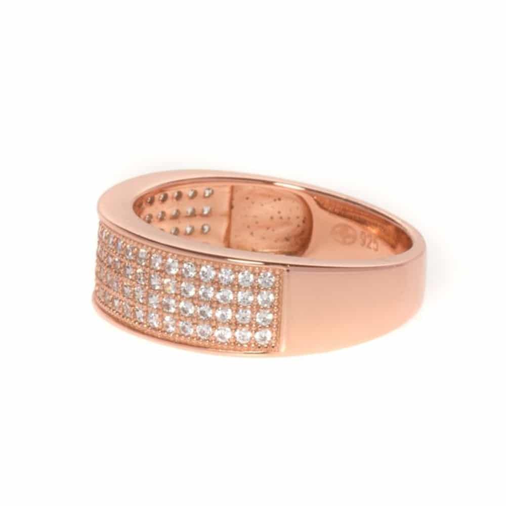 Pink sparkle bangle ring 5