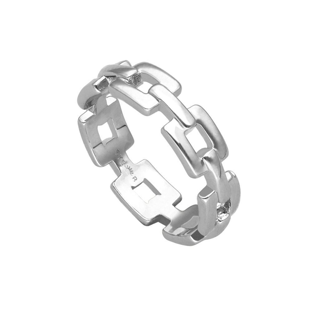 Silver link ring 2