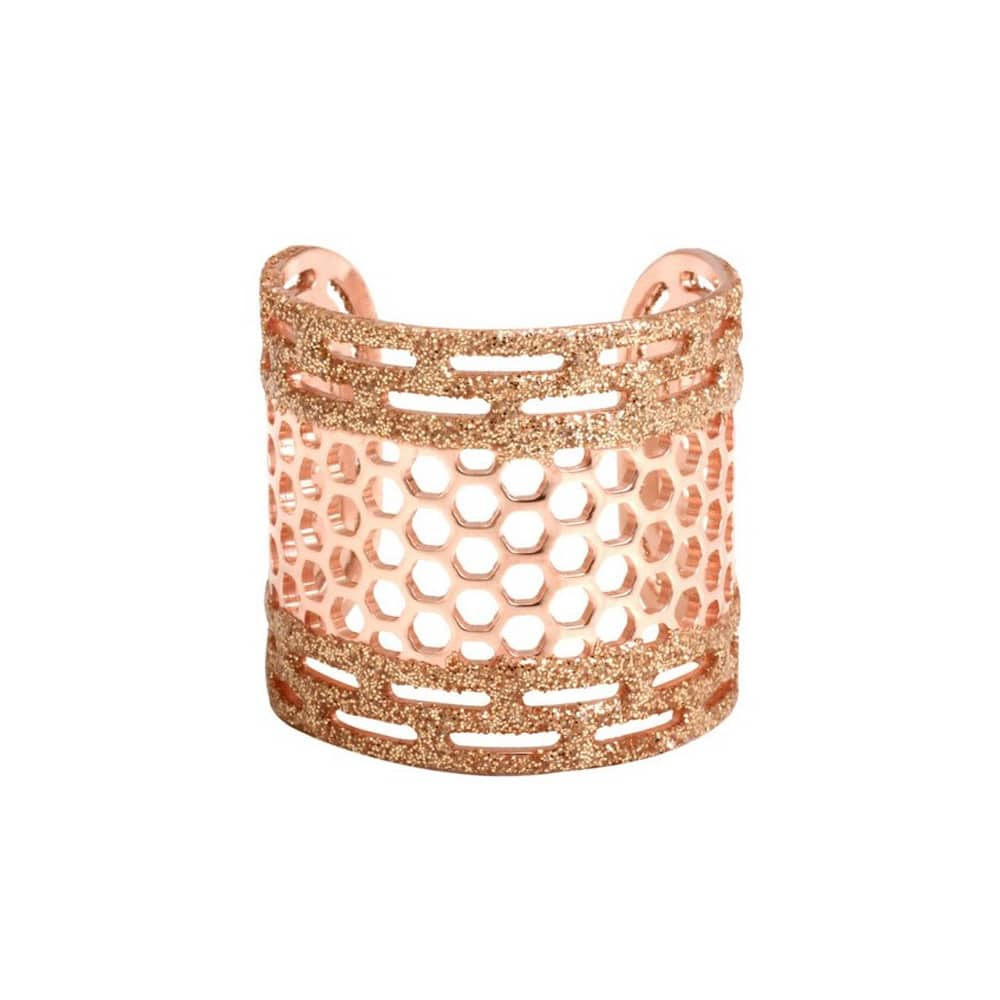 Pink honeycomb ring 1
