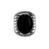 Bague homme argent onyx indiana 1