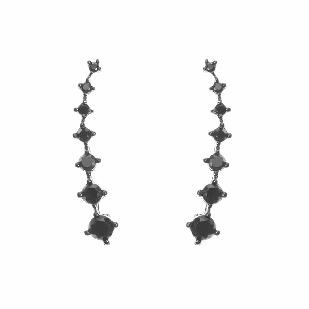 Black angel earrings 1