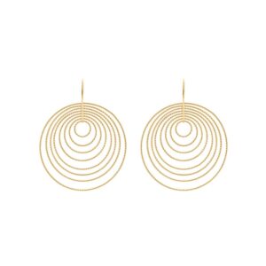 Boucles d'oreilles argent doré diamanté Arianna 3