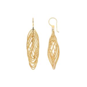 boucles-d-oreilles-argent-dore-spirales-allegro Boucles d'oreilles argent diamanté doré allégro 3