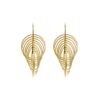 Boucles d'oreilles argent doré spirales vertigo 2