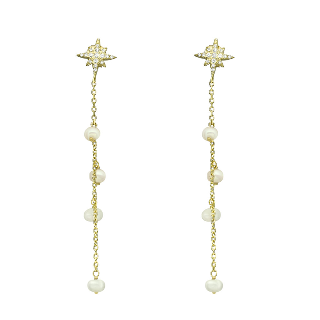 Boucles D'oreilles étoile à 5 Branches Dorées - Style Minimaliste Et élégant - Pour Toutes Occasions - 2