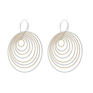 Boucles d'oreilles argent rhodié doré diamanté arianna 3