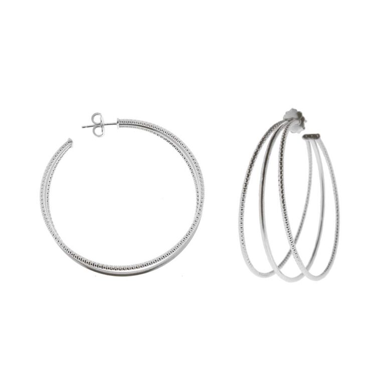 Boucles d'oreilles HABIKA créoles en acier inoxydable breloque étoile