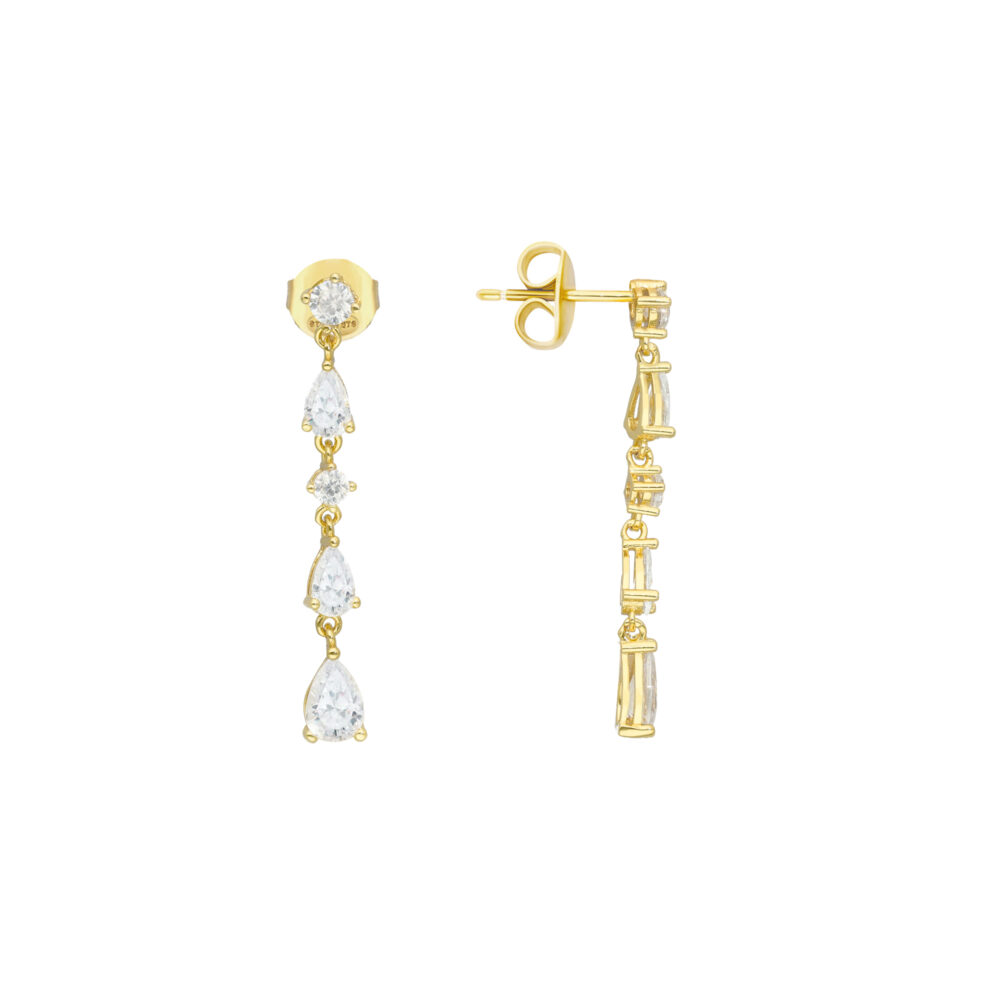 Dangling golden earrings 1