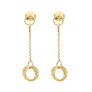 boucles-d-oreilles-en-argent-dore-diamante-torsadee-copie Boucles d'oreilles en argent doré diamanté classique 3