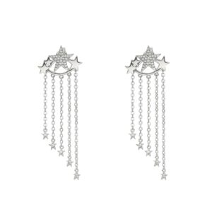 boucles-d-oreilles-etoiles-argent-serties-zirconium-blanc Boucles d'oreilles pluie d étoiles argent rhodié serties zirconium blanc 3