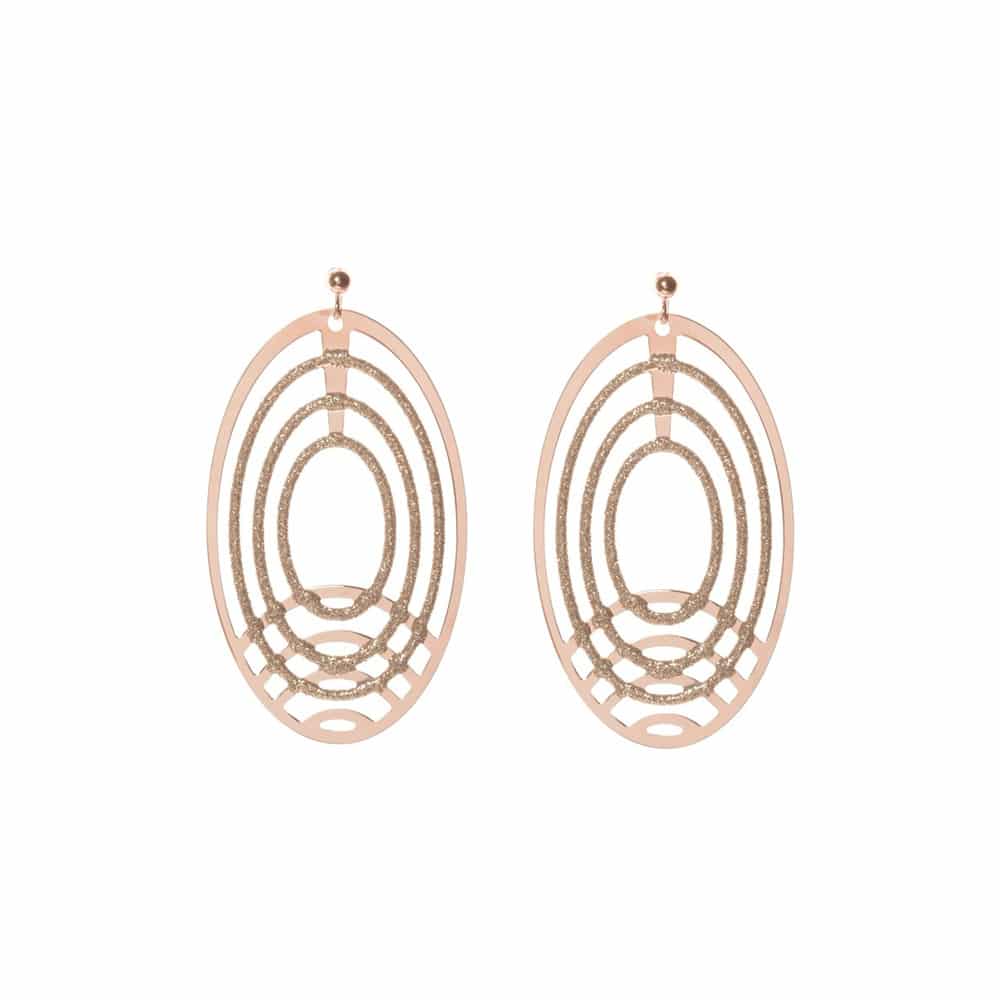 Pink horizon earrings 1