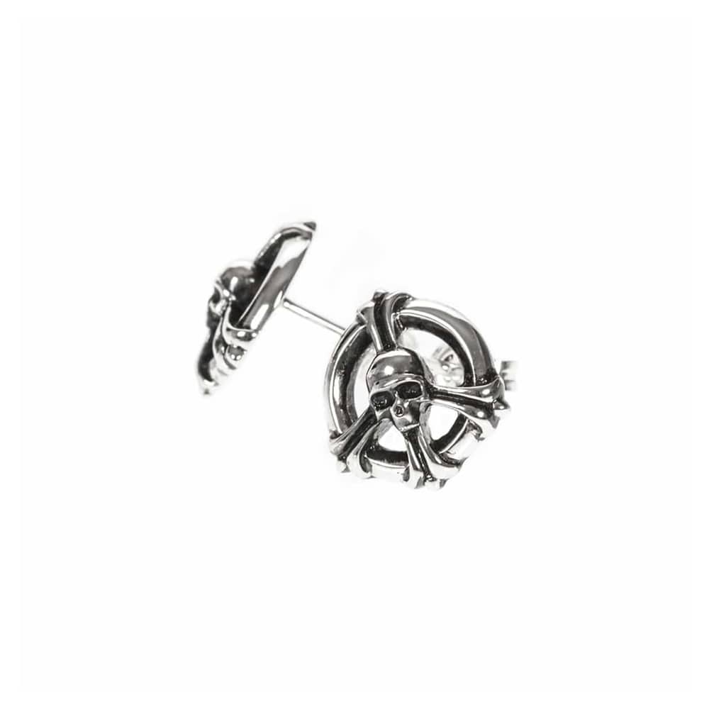 Boucles d'oreilles peace and skull 4