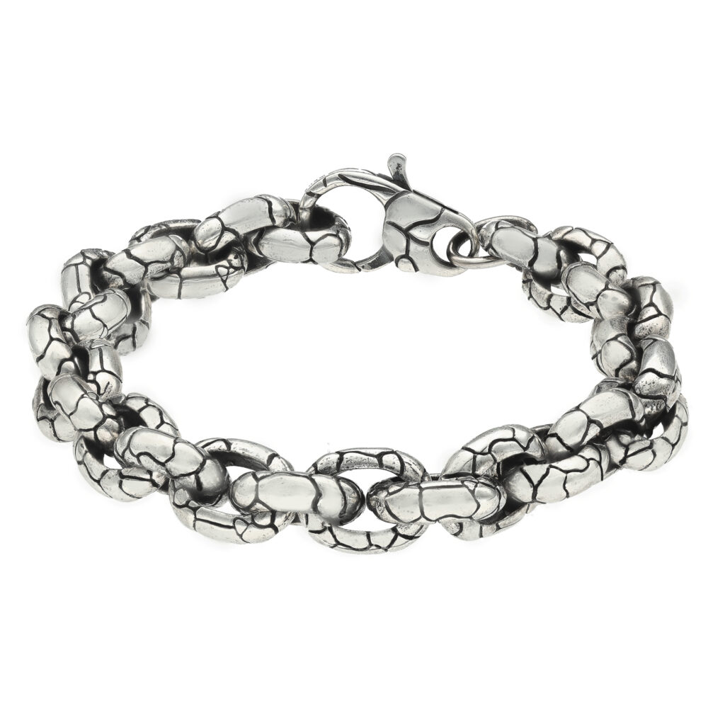 Men's silver seed bracelet 1