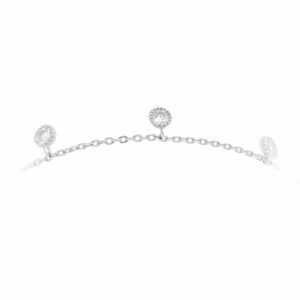 Bracelet argent charms pavé river sertie de zirconium blanc 4