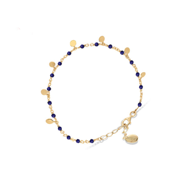 Bracelet CACHAREL : en argent rhodé, laque de couleur et oxydes de