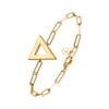 Bracelet chaine argent doré triangle tal 2