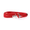 Bracelet cordon rouge double tour ancre en argent 1